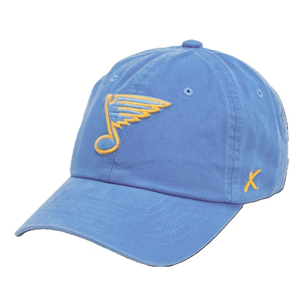 ST. LOUIS BLUES CAPX NOTE LOGO BREAKER ADJUSTABLE HAT - BLUE Adjustable Cap CapX