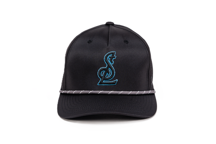 ST. LOUIS BLUES CAPX STL LOGO CIRCUIT EDGE ROPE SNAPBACK - BLACK Adjustable Cap CapX