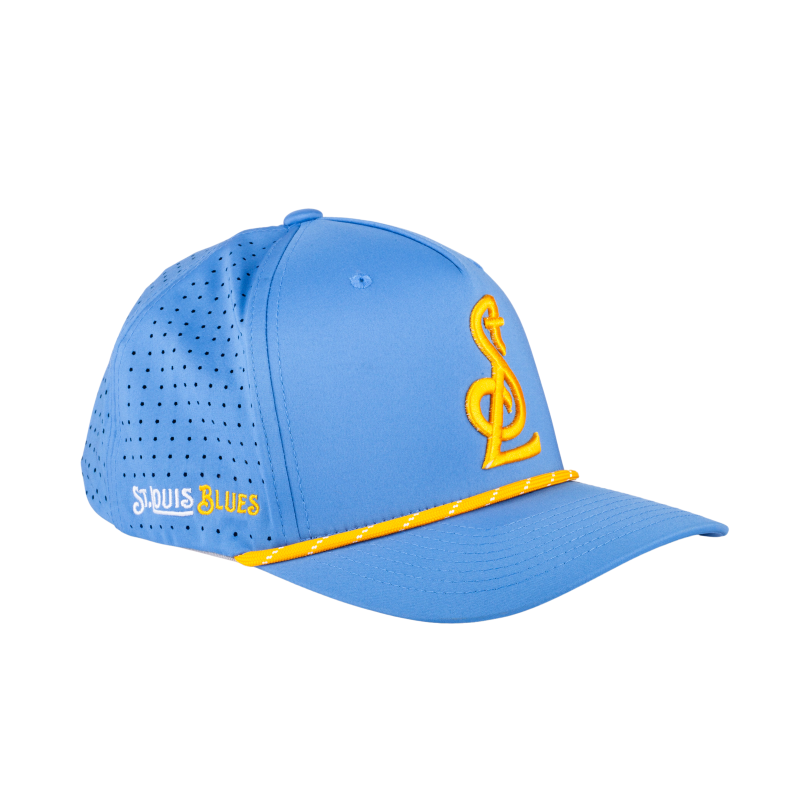 ST. LOUIS BLUES CAPX NEW STL LOGO PERFORMANCE SNAPBACK - Blue Hat CapX