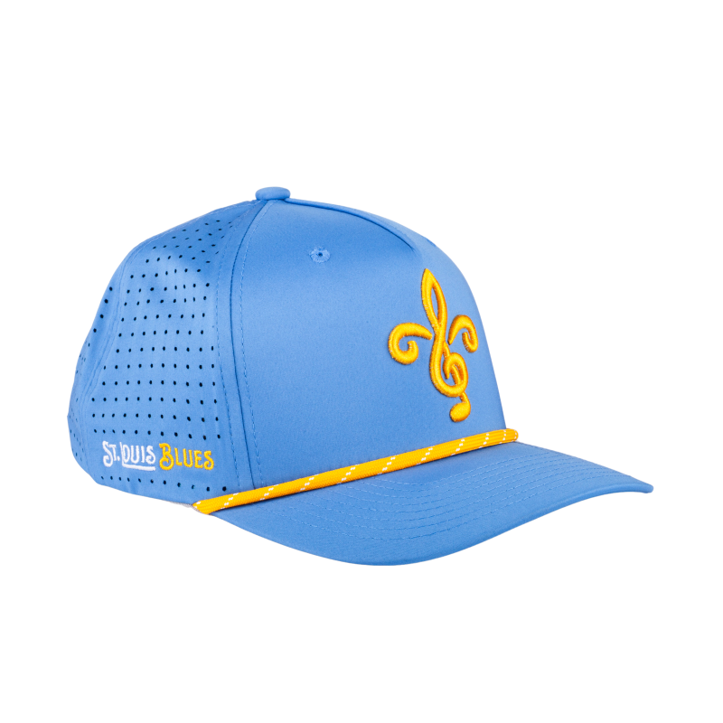 ST. LOUIS BLUES CAPX FLEUR-DE-LIS LOGO PERFORMANCE SNAPBACK - Blue Hat CapX