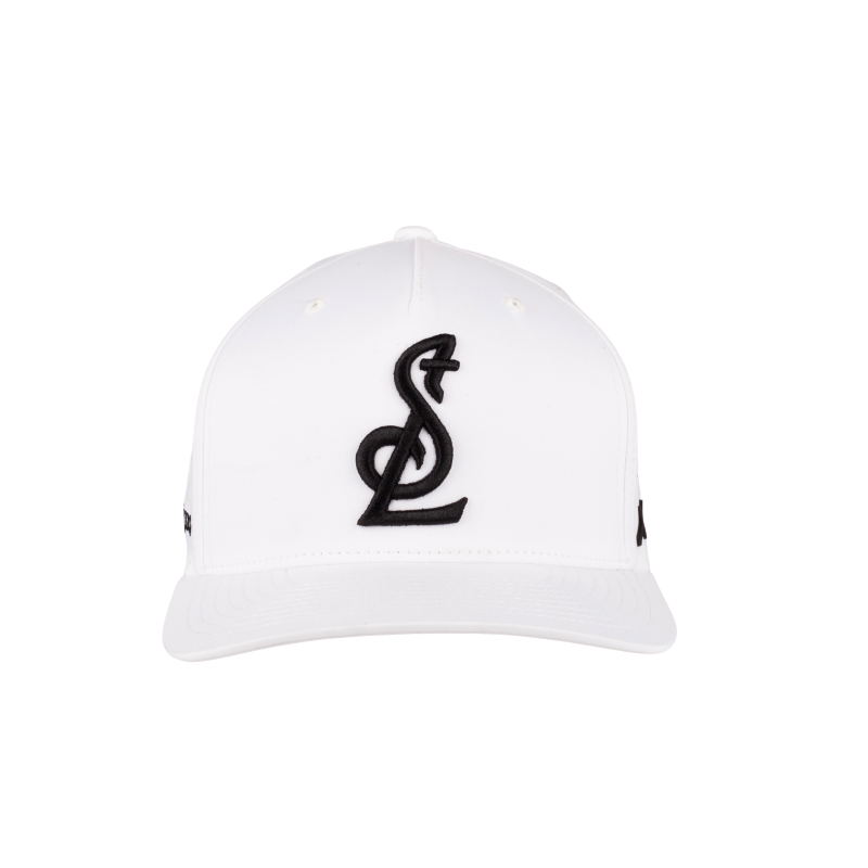 ST. LOUIS BLUES CAPX NEW STL LOGO PERFORMANCE SNAPBACK - White Hat CapX