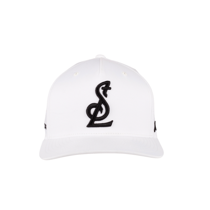 ST. LOUIS BLUES CAPX NEW STL LOGO PERFORMANCE SNAPBACK - White Hat CapX