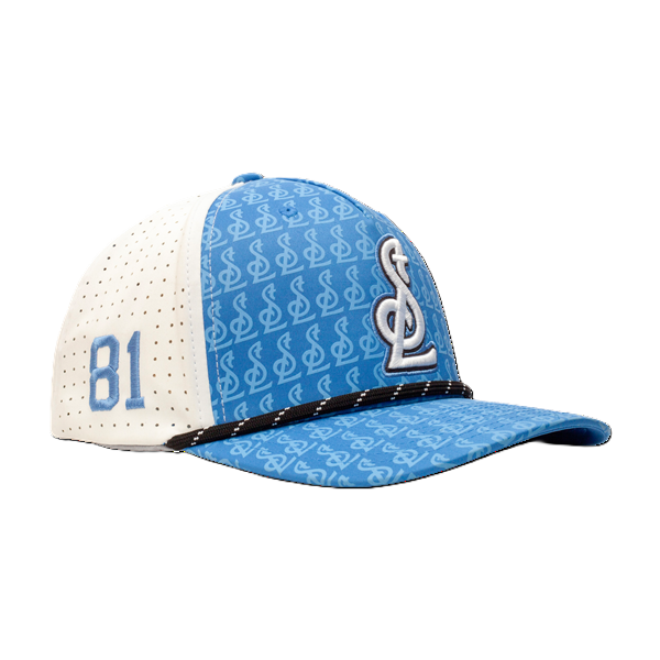 ST. LOUIS BLUES CAPX x DYLAN HOLLOWAY STL LOGO CIRCUIT ROPE SNAPBACK - BLUE/WHITE Adjustable Cap CapX