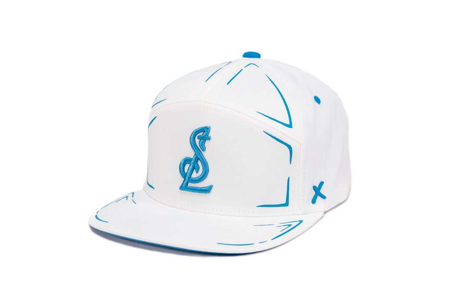 ST. LOUIS BLUES CAPX STL LOGO SURGE SNAPBACK - WHITE Adjustable Cap CapX