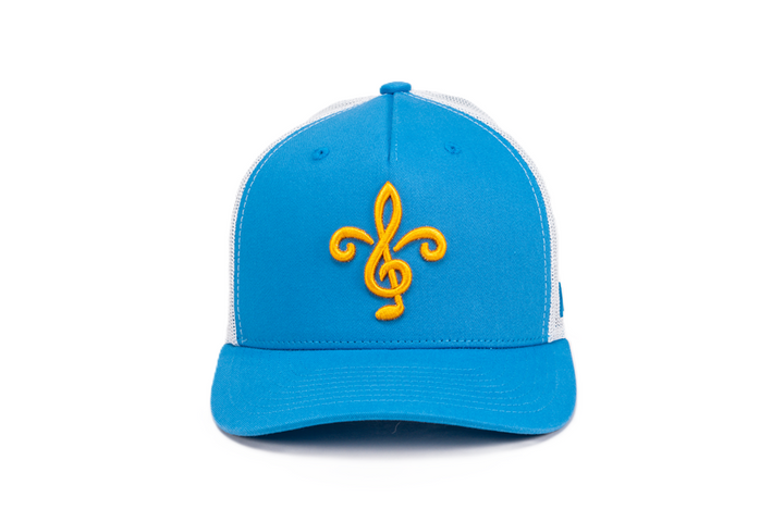 ST. LOUIS BLUES CAPX FLEUR LOGO MESH SNAPBACK BLUE/WHITE Adjustable Cap CapX