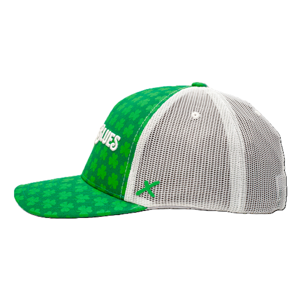 ST. LOUIS BLUES CAPX x DYLAN HOLLOWAY WORDMARK LOGO ST PADDY'S DAY SNAPBACK - GREEN/WHITE Adjustable Cap CapX