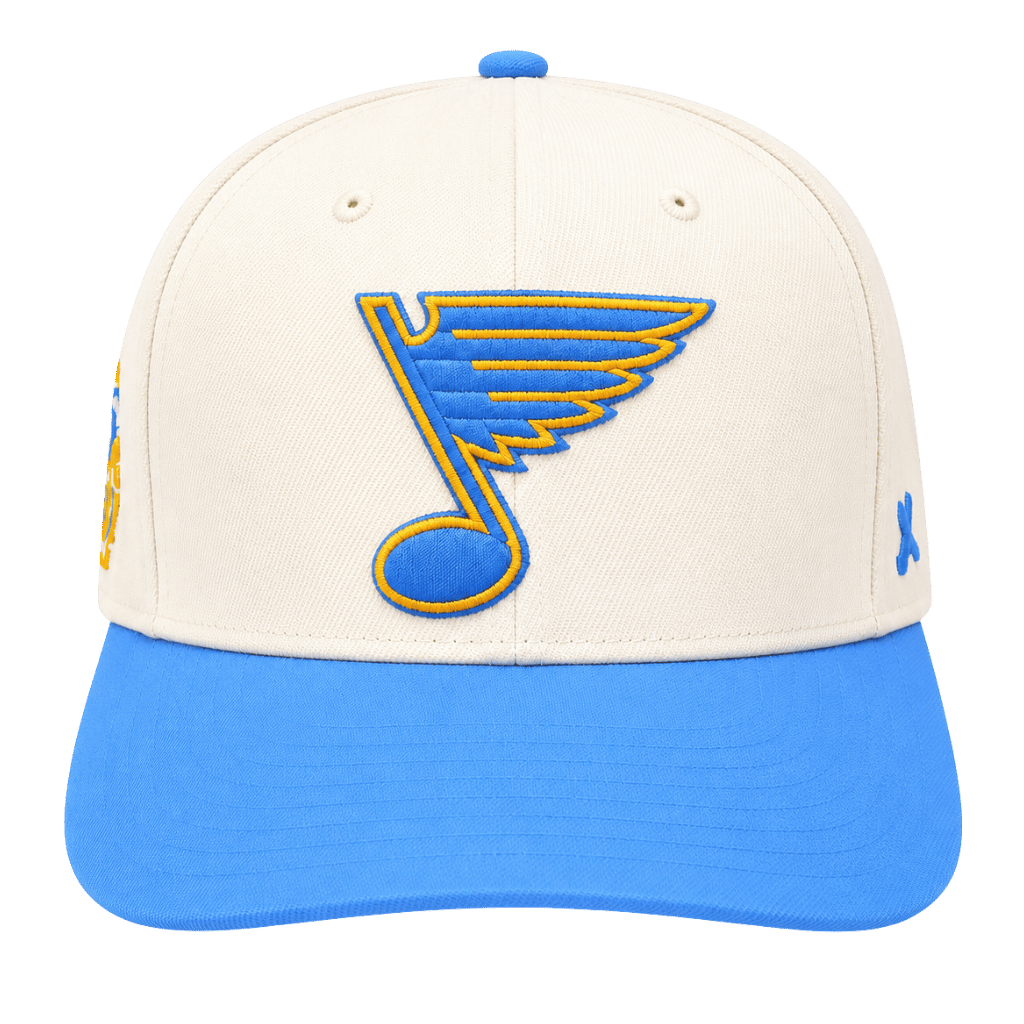 ST. LOUIS BLUES CAPX BLUE NOTE CIRCLE PATCH SNAPBACK