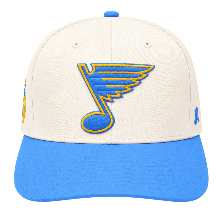 ST. LOUIS BLUES CAPX BLUE NOTE CIRCLE PATCH SNAPBACK