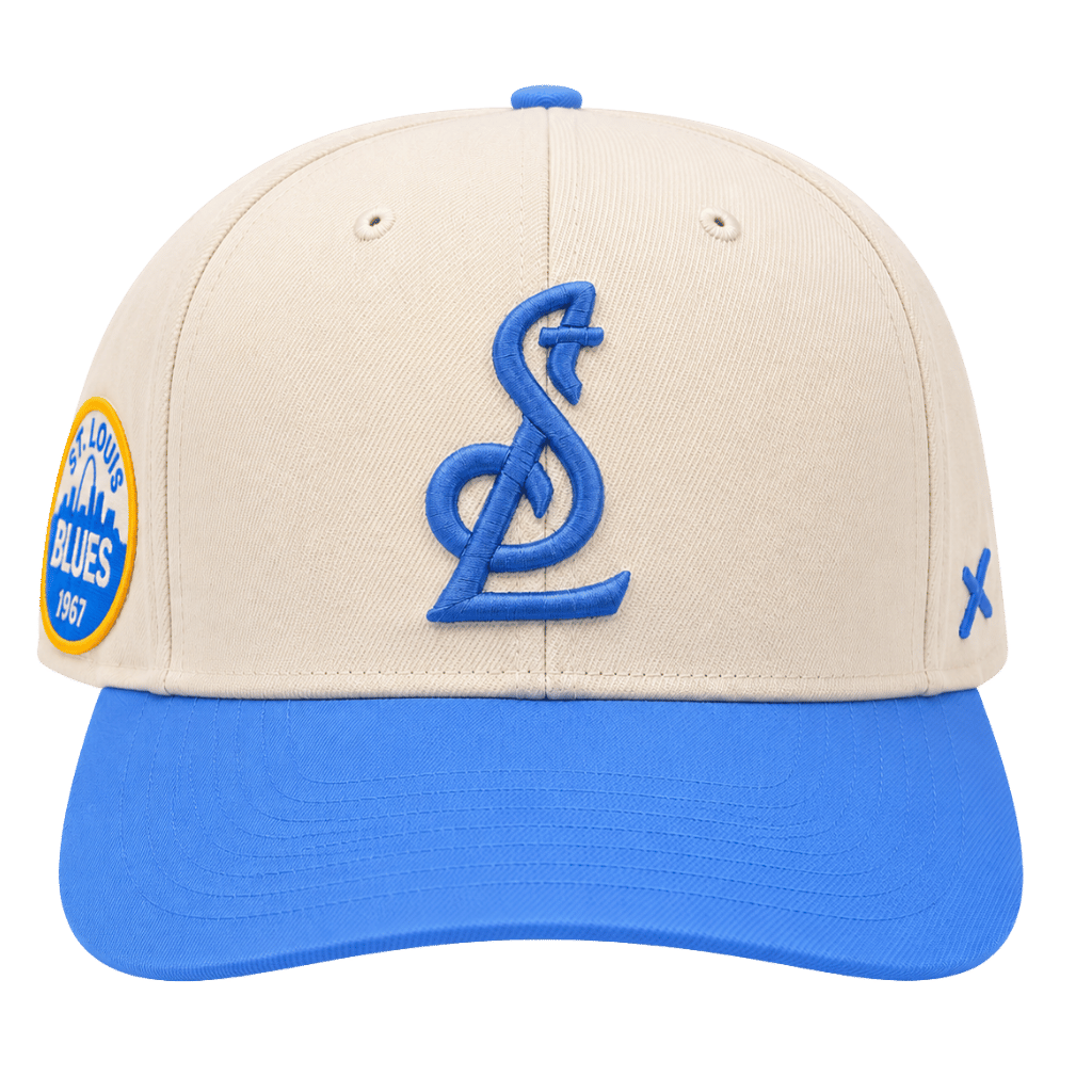 ST. LOUIS BLUES CAPX STL LOGO CIRCLE PATCH SNAPBACK