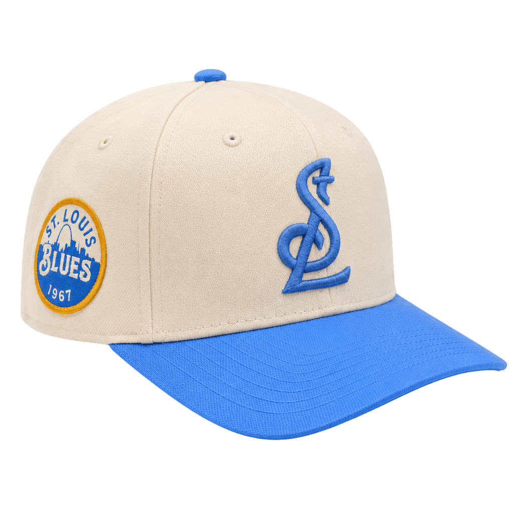 ST. LOUIS BLUES CAPX STL LOGO CIRCLE PATCH SNAPBACK