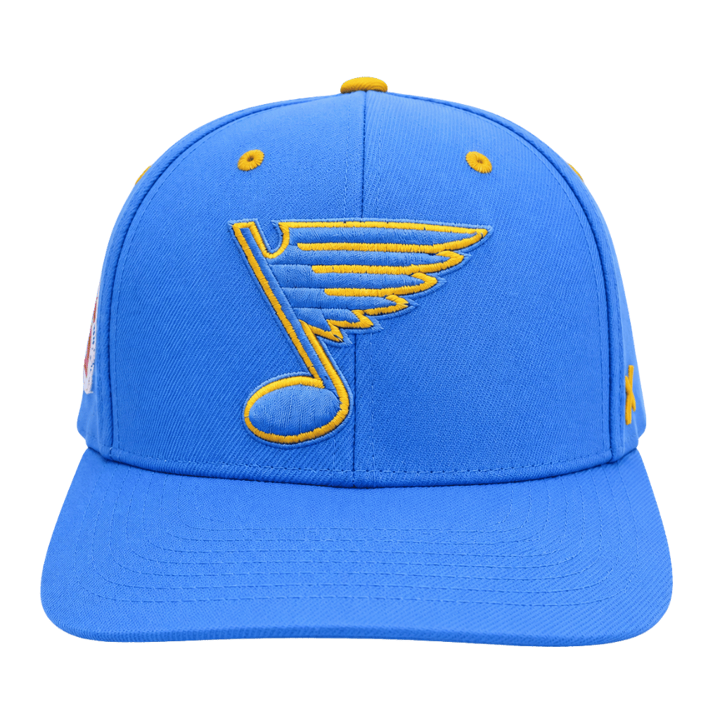ST. LOUIS BLUES CAPX BLUE NOTE FLEUR FLAG SNAPBACK - BLUE