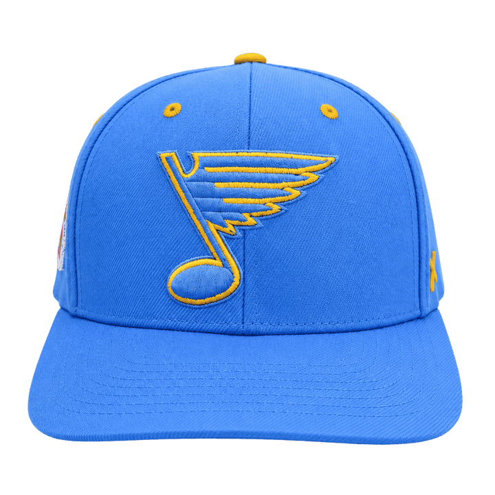 ST. LOUIS BLUES CAPX BLUE NOTE FLEUR FLAG SNAPBACK - BLUE