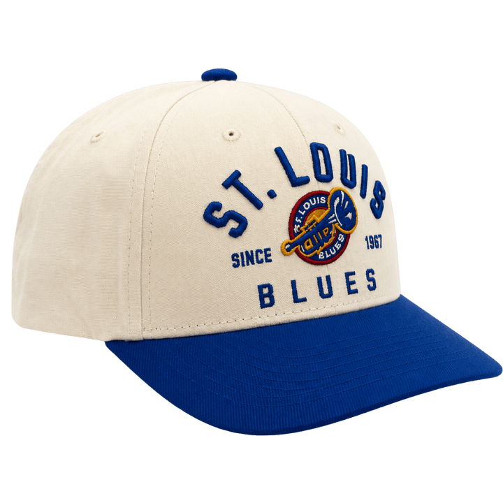 ST. LOUIS BLUES CAPX SCRIPT TRUMPET SNAPBACK