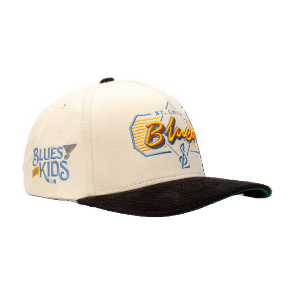 ST. LOUIS BLUES CAPX x DYLAN HOLLOWAY REVIVE SNAPBACK - IVORY/BLACK Adjustable Cap CapX