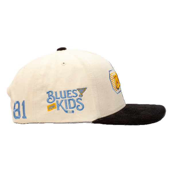 ST. LOUIS BLUES CAPX x DYLAN HOLLOWAY REVIVE SNAPBACK - IVORY/BLACK Adjustable Cap CapX