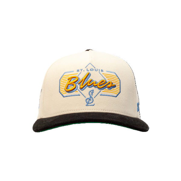 ST. LOUIS BLUES CAPX x DYLAN HOLLOWAY REVIVE SNAPBACK - IVORY/BLACK Adjustable Cap CapX