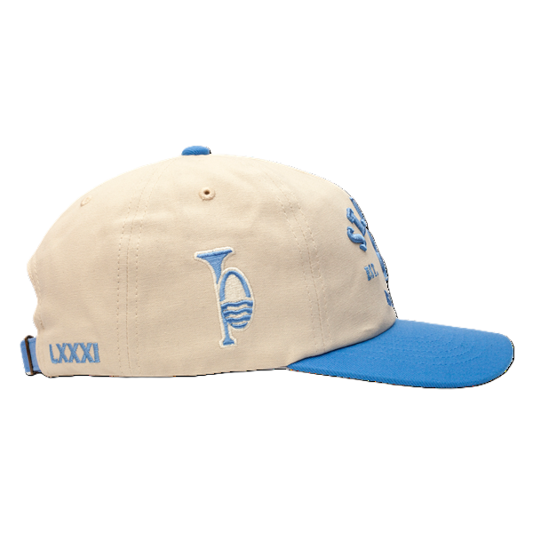 ST. LOUIS BLUES CAPX x DYLAN HOLLOWAY STEADFAST STRAPBACK - IVORY/BLUE Adjustable Cap CapX