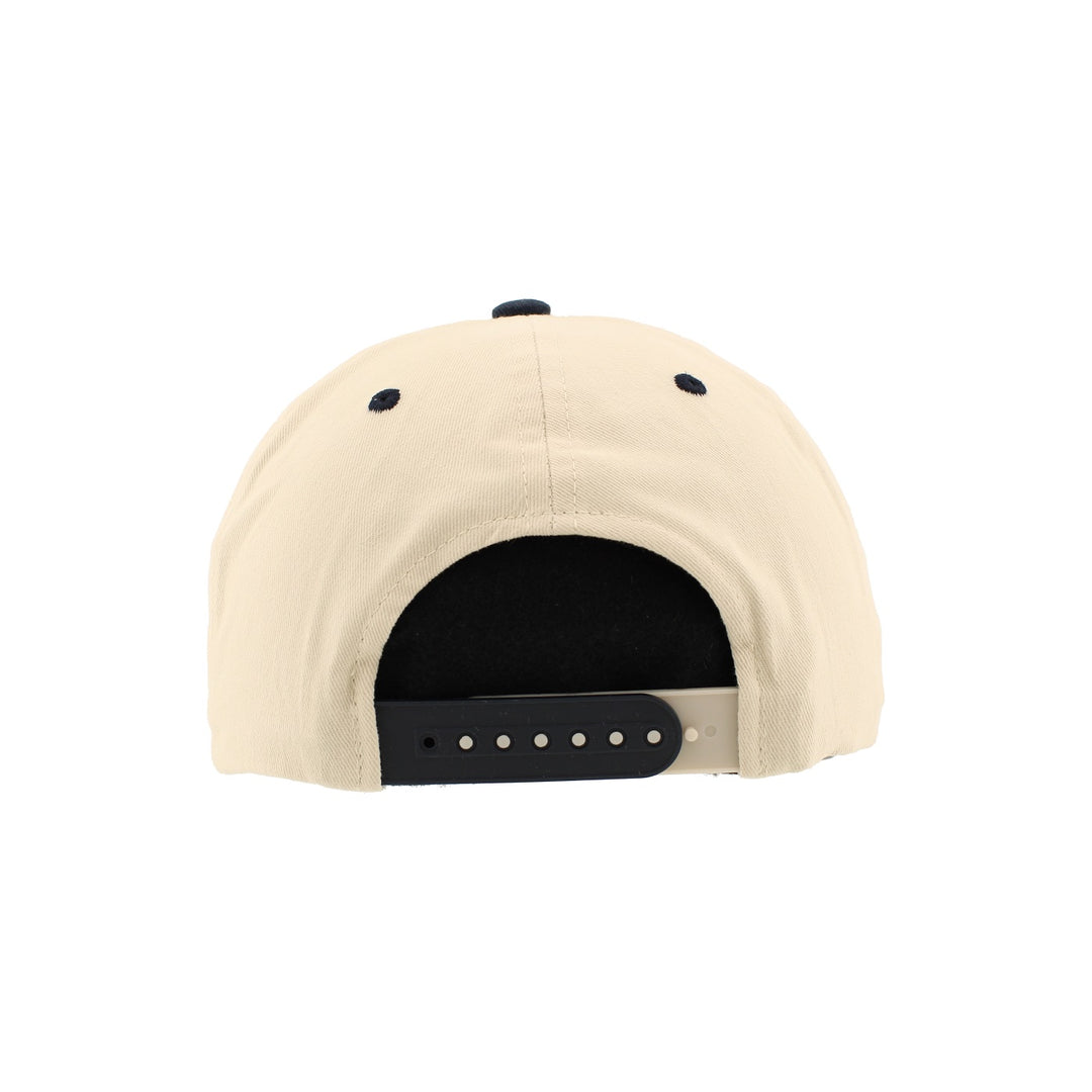 ST. LOUIS BLUES ZEPHYR MILESTONE SNAPBACK HAT- BEIGE/NAVY