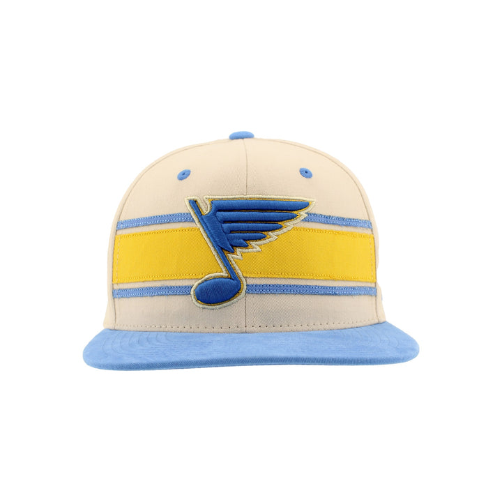ST. LOUIS BLUES ZEPHYR MILESTONE SNAPBACK HAT- BEIGE/AFB