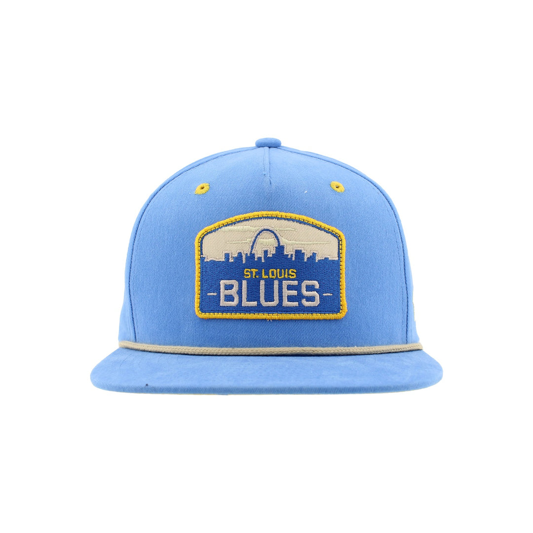 ST. LOUIS BLUES ZEPHYR PINEHURST ROPE SNAPBACK HAT- AIR FORCE BLUE