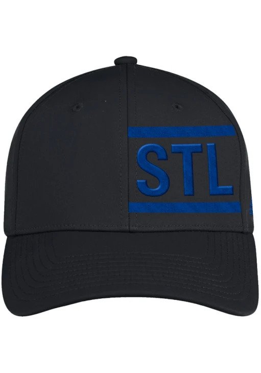 ST. LOUIS BLUES ADIDAS TEAM CODE FLEX FIT HAT - BLACK