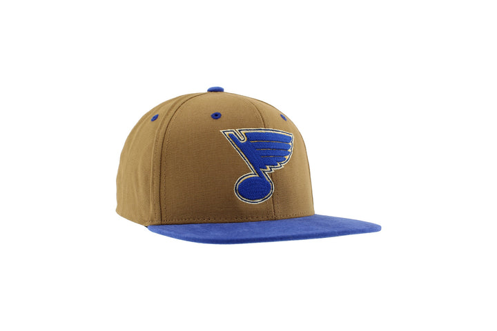 ST. LOUIS BLUES ZEPHYR BISCOTTI SNAPBACK HAT- BROWN/ROYAL Hat Zephyr   