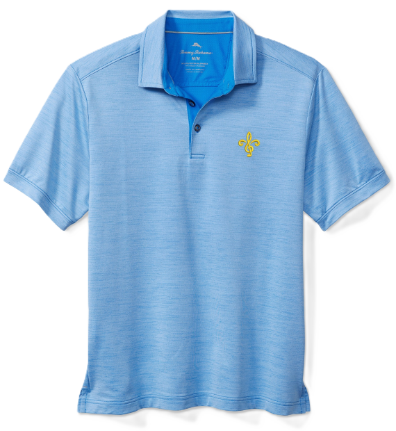 ST. LOUIS BLUES TOMMY BAHAMA FLEUR LOGO SAN RAPHAEL POLO – BLUE Polo Tommy Bahama