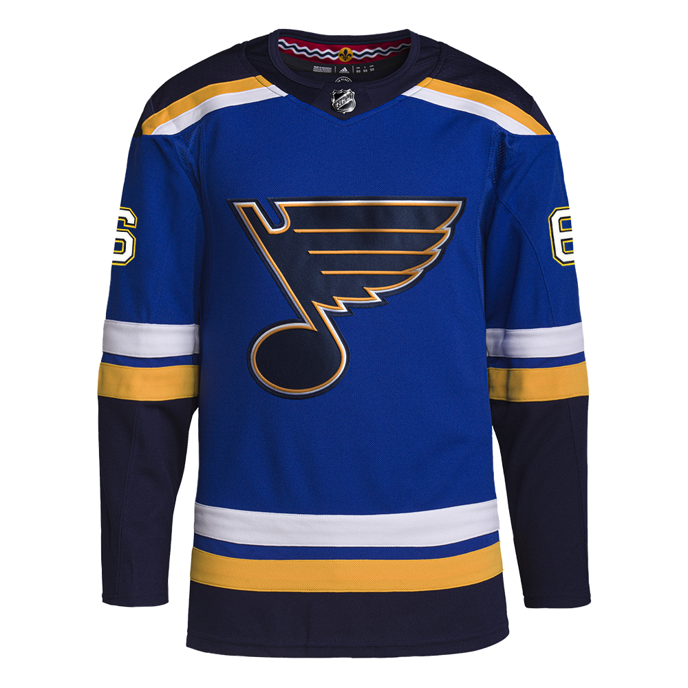 ST. LOUIS BLUES ADIDAS AUTHENTIC PRO-STITCH SCANDELLA #6 HOME JERSEY - BLUE Jersey adidas   