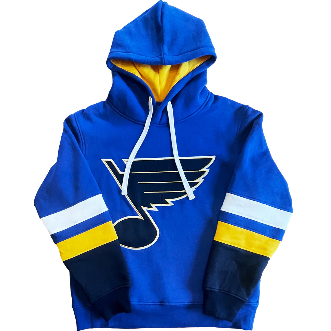 ST. LOUIS BLUES SERIES SIX JERSEY STRIPE HOODIE - ROYAL Outerwear Series Six   