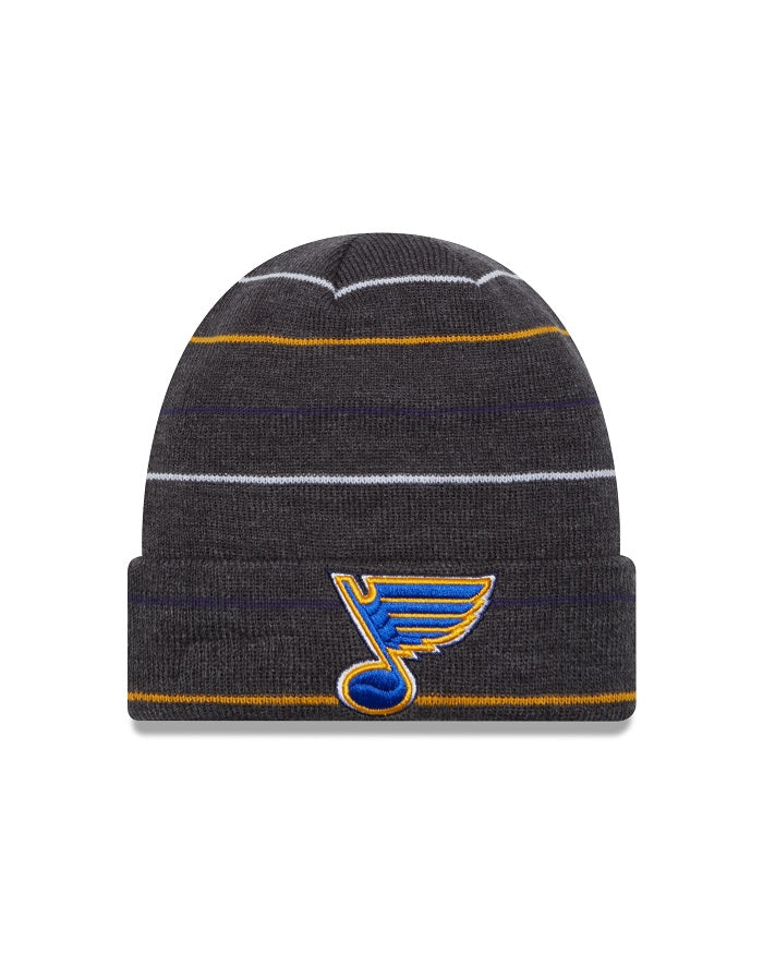 ST. LOUIS BLUES NEW ERA STRIPED KNIT - CHARCOAL Knit New Era   