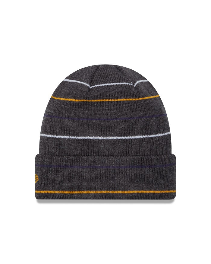 ST. LOUIS BLUES NEW ERA STRIPED KNIT - CHARCOAL