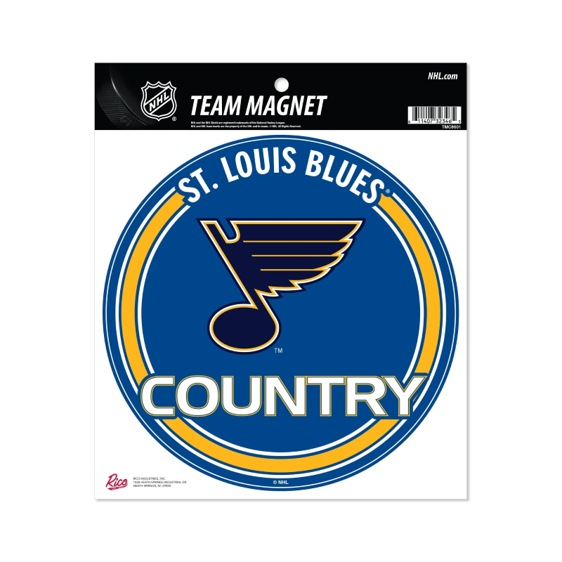 ST. LOUIS BLUES COUNTRY RICO ROUND MAGNET Novelties Rico