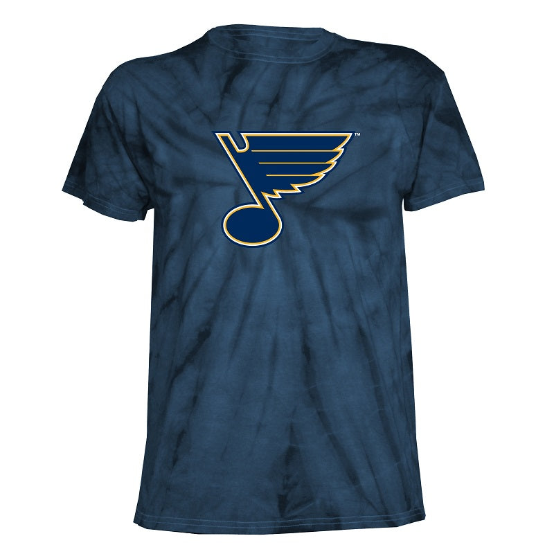 ST. LOUIS BLUES NOTE TIE DYE T-SHIRT - BLUE