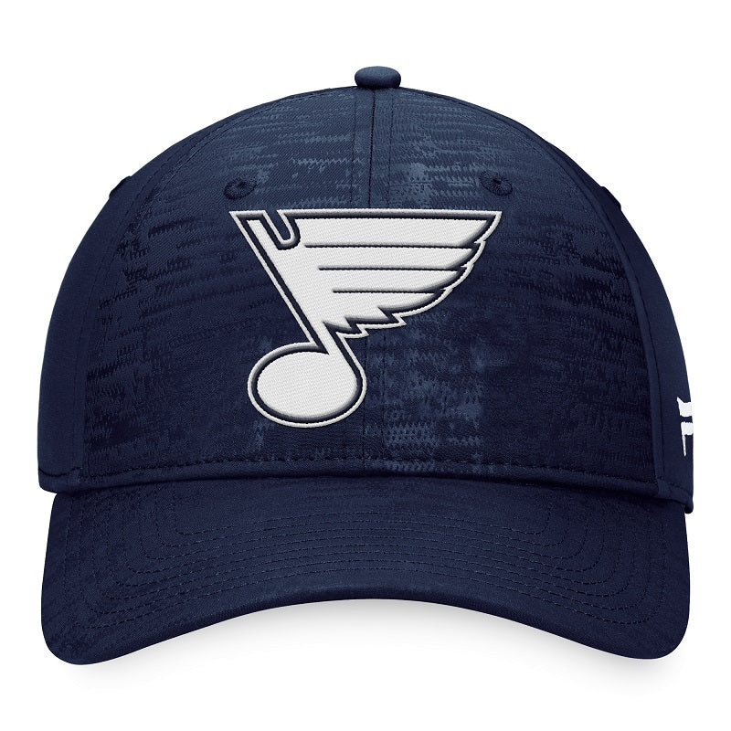 ST. LOUIS BLUES FANATICS MENS TONAL NOTE FLEXFIT HAT - NAVY Hat Fanatics   