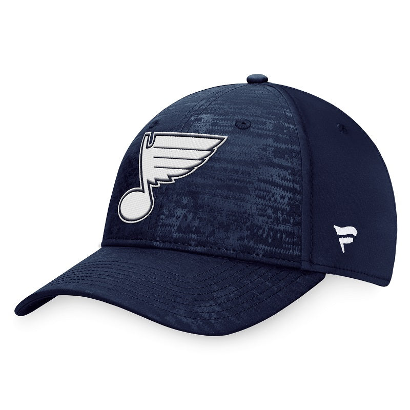 ST. LOUIS BLUES FANATICS MENS TONAL NOTE FLEXFIT HAT - NAVY Hat Fanatics   