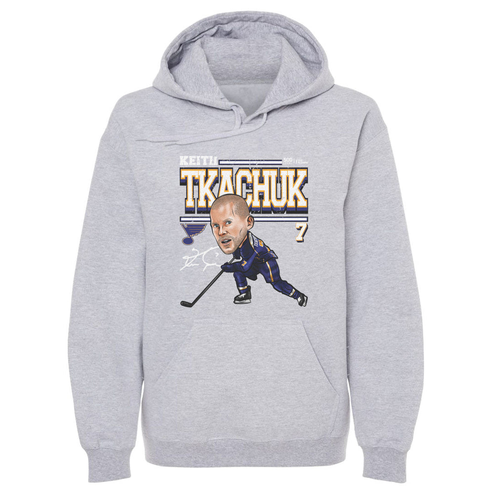 Keith Tkachuk St. Louis Blues Hoodie - 2 Colors Men's Hoodie 500 LEVEL Men's Hoodie Gray S