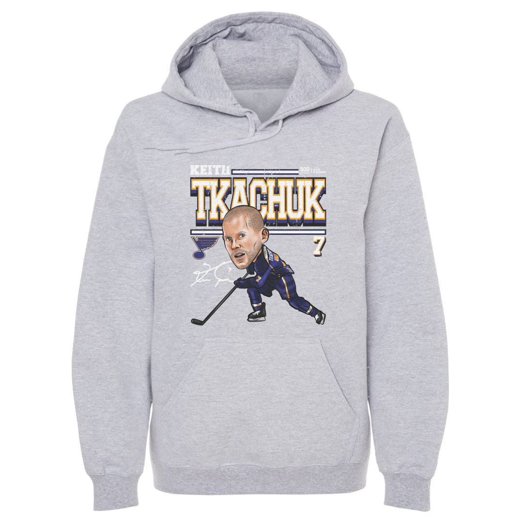 Keith Tkachuk St. Louis Blues Hoodie - 2 Colors Men's Hoodie 500 LEVEL Men's Hoodie Gray S