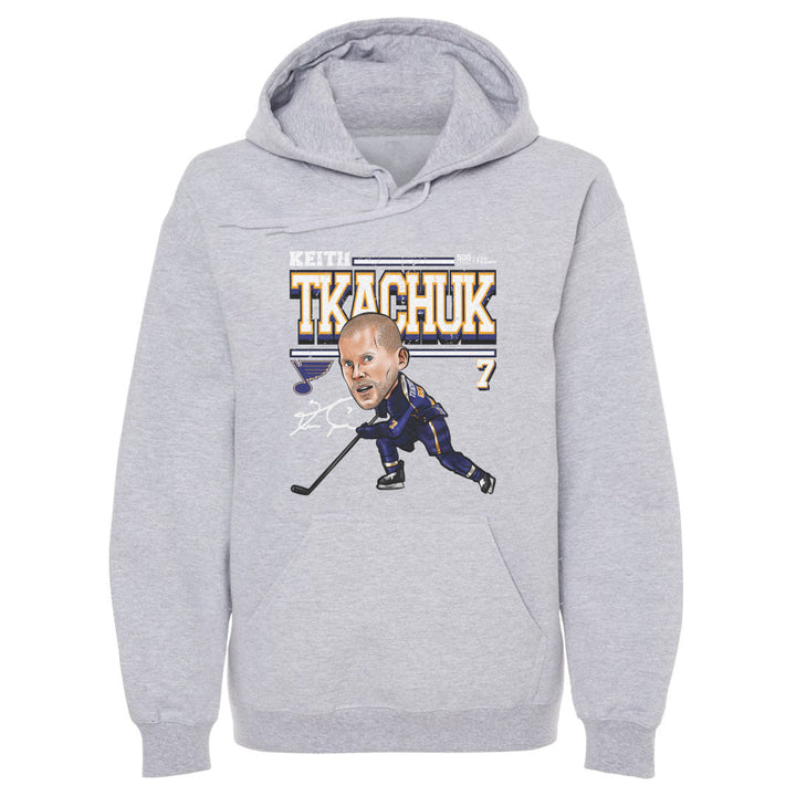 Keith Tkachuk St. Louis Blues Hoodie - 2 Colors Men's Hoodie 500 LEVEL Men's Hoodie Gray S