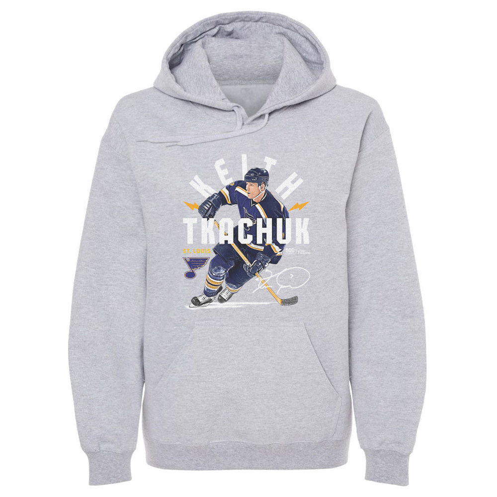 Keith Tkachuk St. Louis Blues Arc Hoodie - 2 Colors Men's Hoodie 500 LEVEL Men's Hoodie Gray S