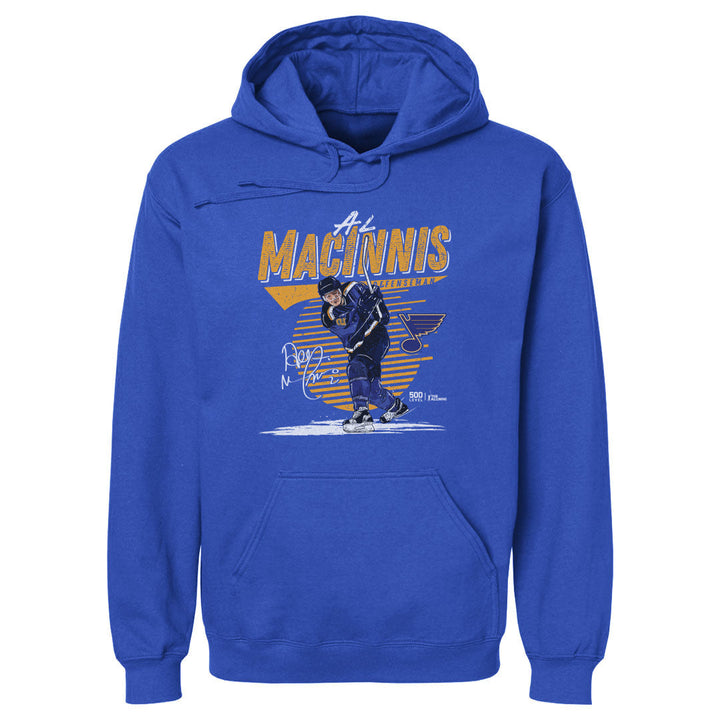 Al MacInnis St. Louis Blues Comet Hoodie - 2 Colors Men's Hoodie 500 LEVEL Men's Hoodie Royal Blue S