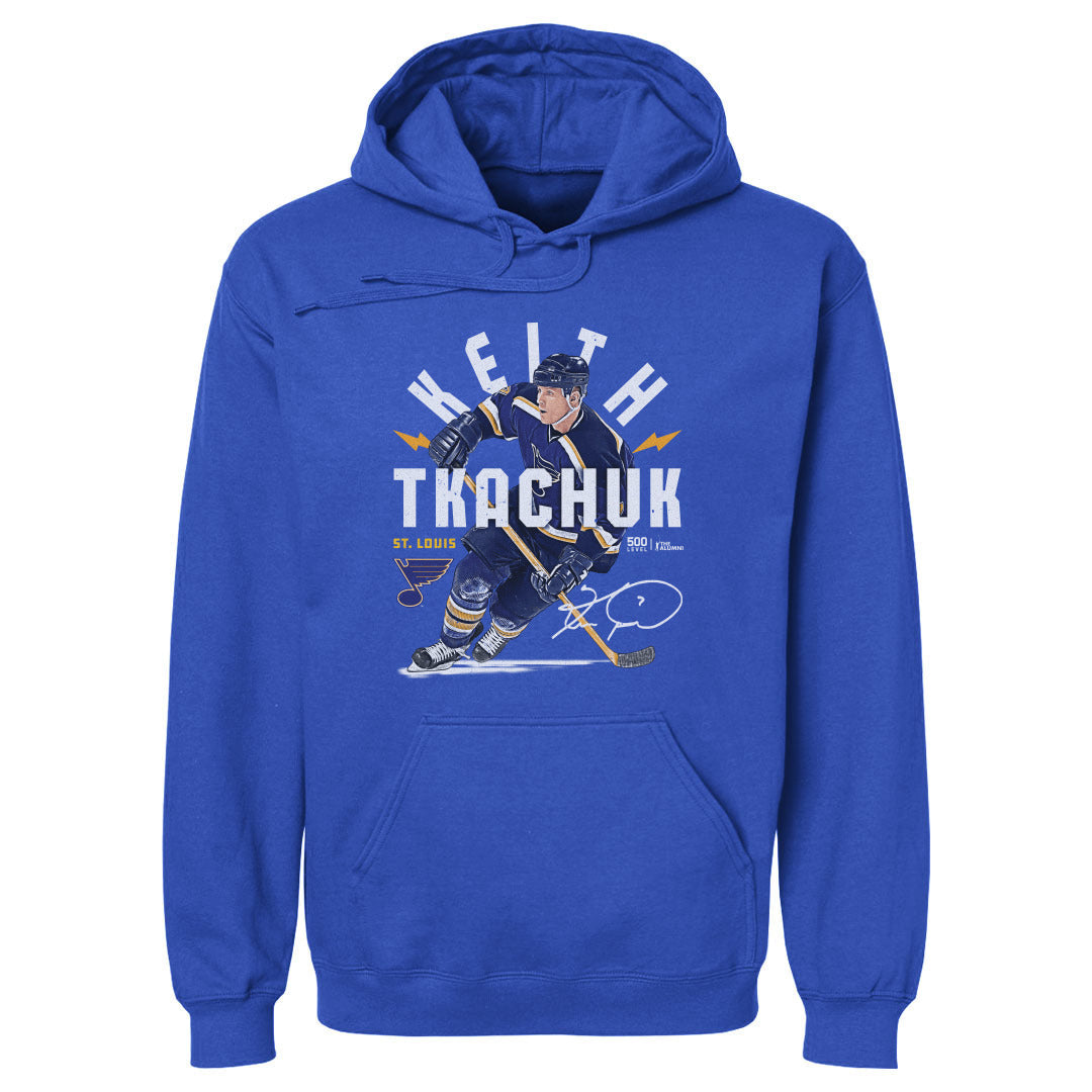 Keith Tkachuk St. Louis Blues Arc Hoodie - 2 Colors Men's Hoodie 500 LEVEL Men's Hoodie Royal Blue S