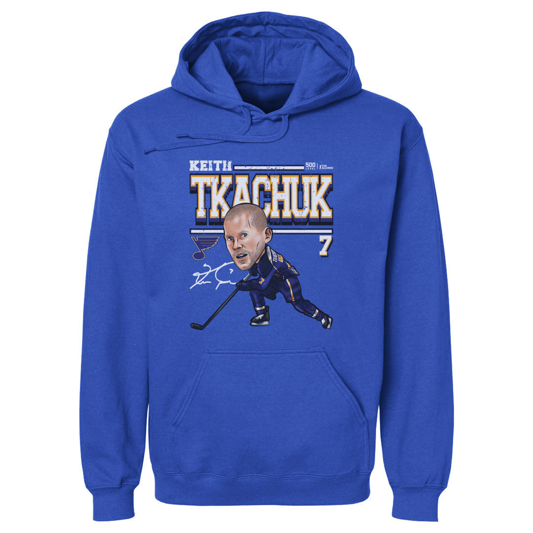 Keith Tkachuk St. Louis Blues Hoodie - 2 Colors Men's Hoodie 500 LEVEL Men's Hoodie Royal Blue S