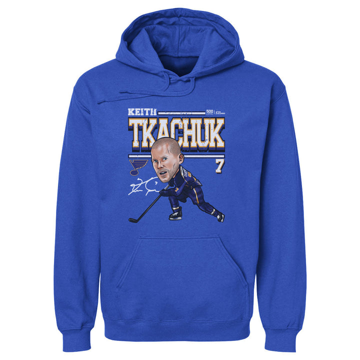 Keith Tkachuk St. Louis Blues Hoodie - 2 Colors Men's Hoodie 500 LEVEL Men's Hoodie Royal Blue S