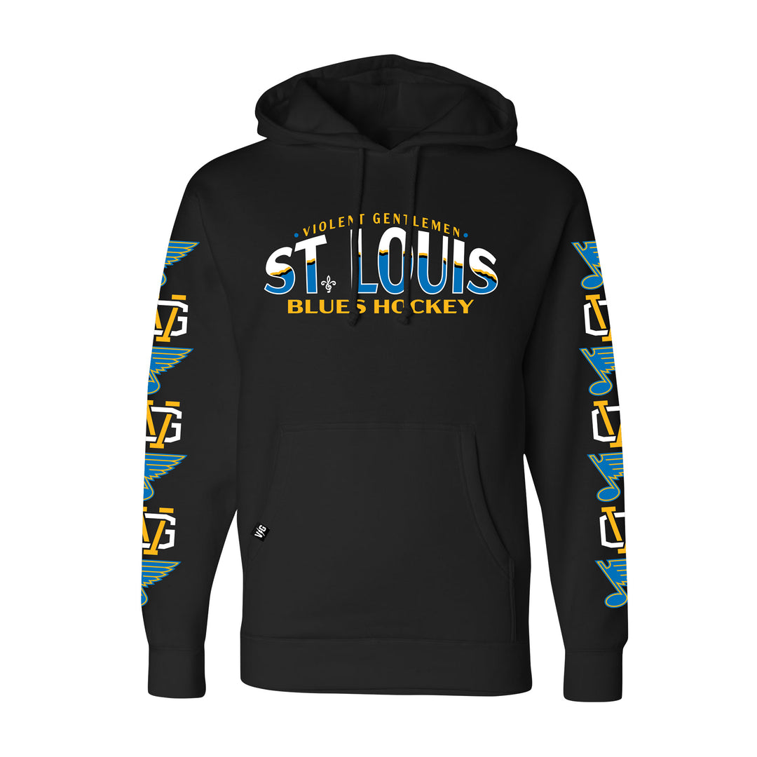 ST. LOUIS BLUES VG x STL GRADIENT HOODIE - BLACK Hoodie VG