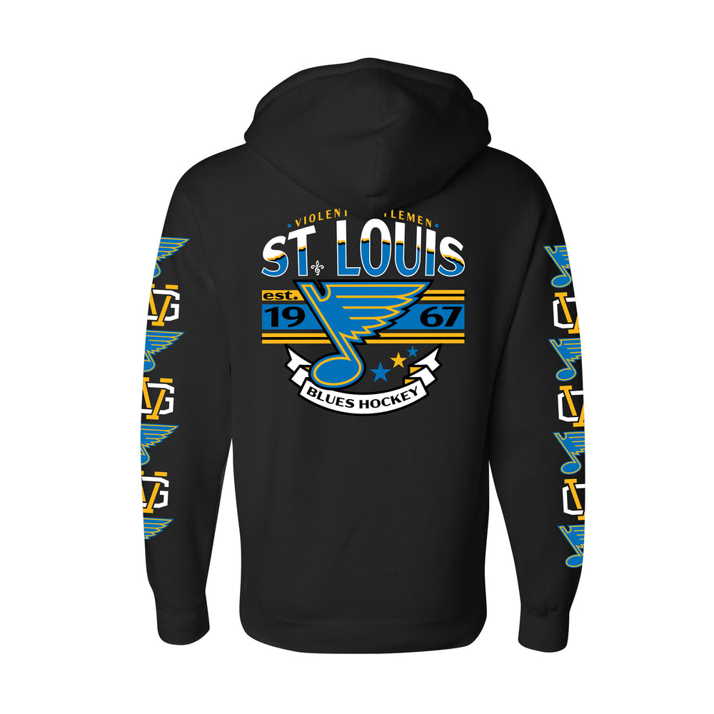 ST. LOUIS BLUES VG x STL GRADIENT HOODIE - BLACK Hoodie VG