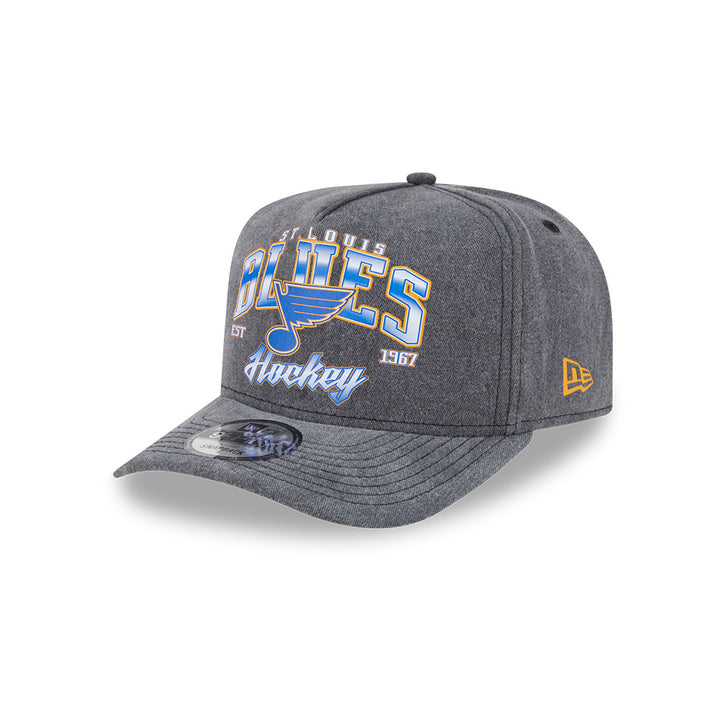ST. LOUIS BLUES NEW ERA 950AF BLUES HOCKEY WASHED SNAPBACK - GREY Hat New Era