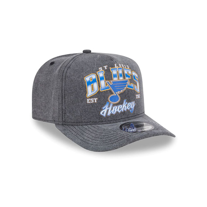 ST. LOUIS BLUES NEW ERA 950AF BLUES HOCKEY WASHED SNAPBACK - GREY Hat New Era