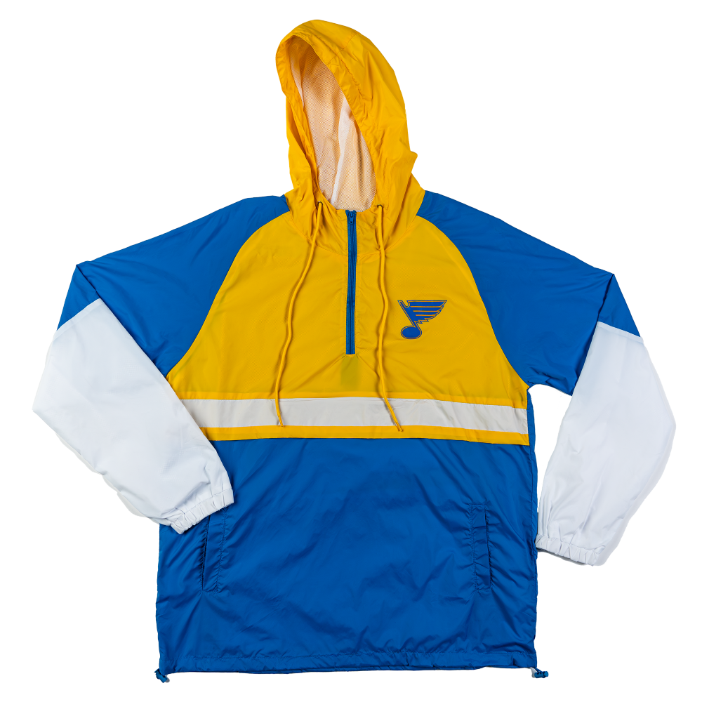 ST. LOUIS BLUES SERIES SIX HERITAGE COLORBLOCK WINDBREAKER - MULTI Outerwear Series Six   
