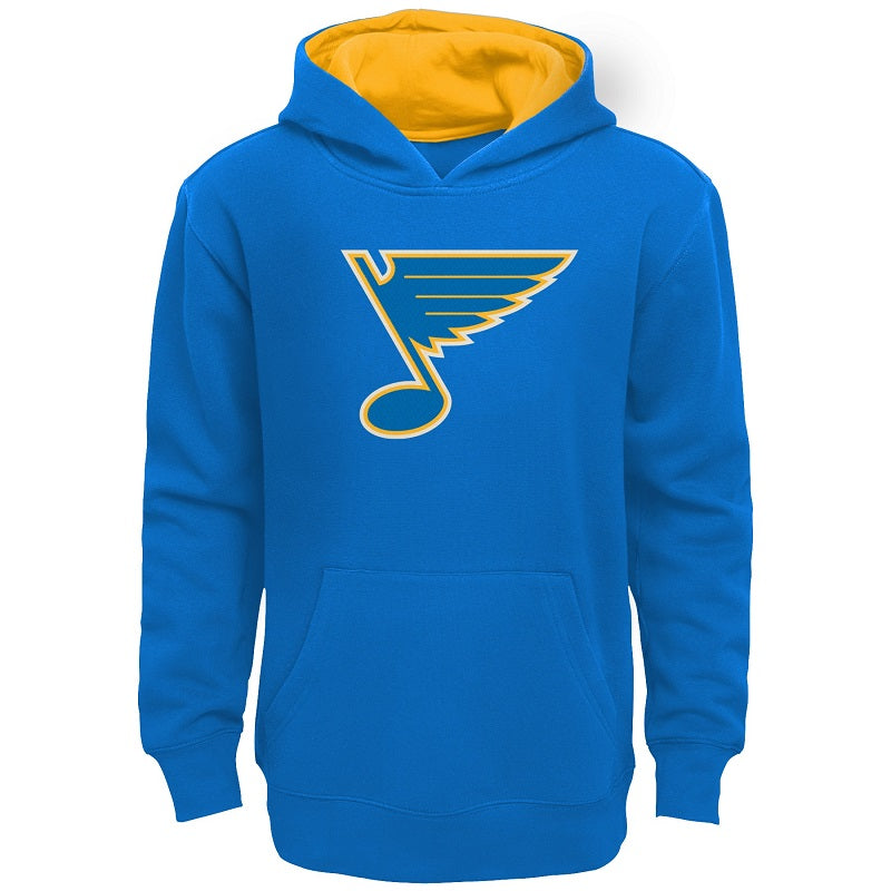 ST. LOUIS BLUES YOUTH HERITAGE HOODIE - AIRFORCE BLUE Outerwear Outerstuff   
