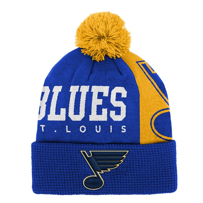 ST. LOUIS BLUES YOUTH IMPACT POM KNIT BEANIE - MULTI Knit Outerstuff   